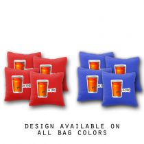 "Beers to You" Cornhole Bags - Set of 8